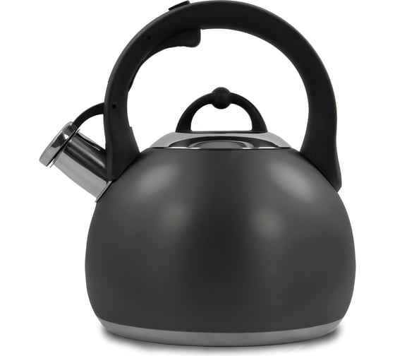 Чайник со свистком MARTA MT-3091 черный матовый 38606