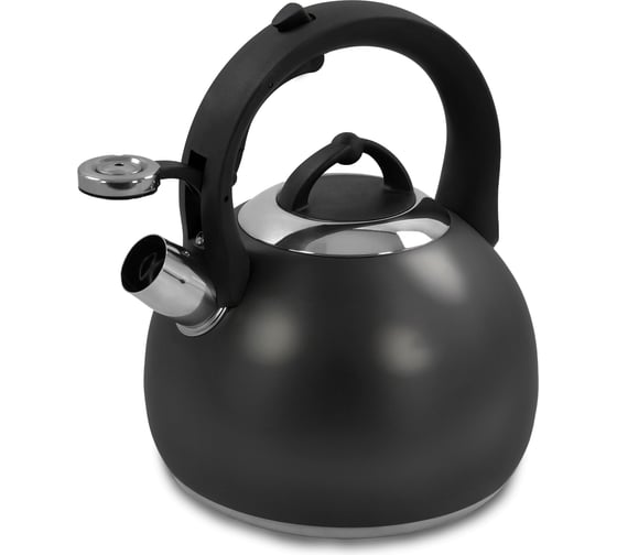 Чайник со свистком MARTA MT-3091 черный матовый 38606