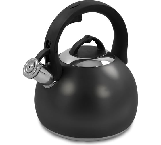 Чайник со свистком MARTA MT-3091 черный матовый 38606