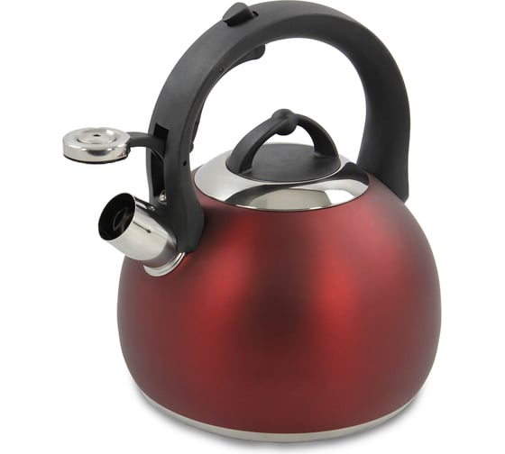 Чайник со свистком MARTA MT-3091 красный матовый 38608