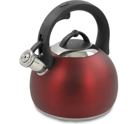 Чайник со свистком MARTA MT-3091 красный матовый 38608