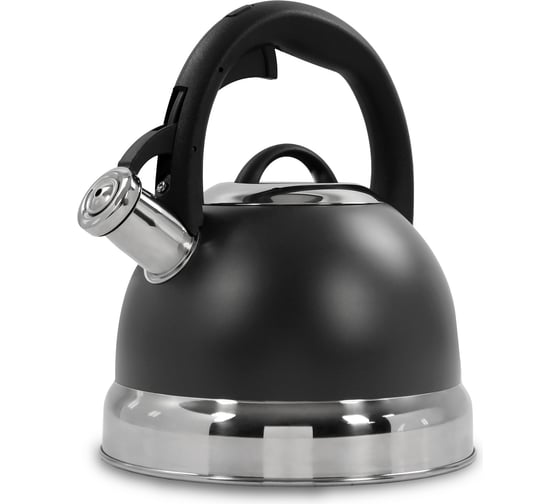 Чайник со свистком MARTA MT-3093 черный матовый 38610