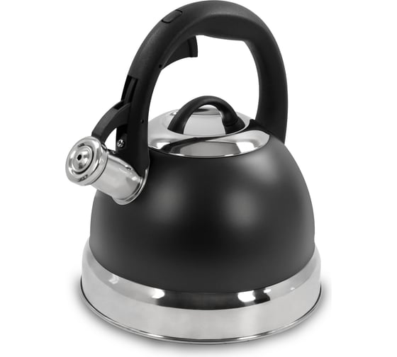 Чайник со свистком MARTA MT-3093 черный матовый 38610