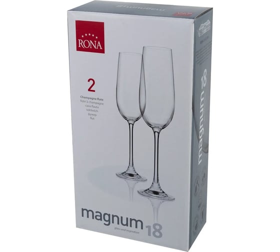 Набор бокалов для шампанского RONA Magnum 180 мл, 2 шт. 806160935164