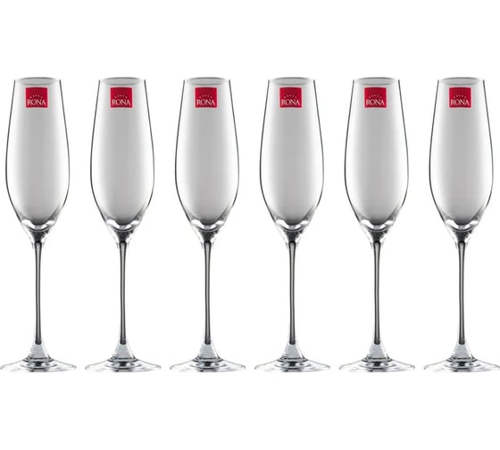 Набор бокалов для шампанского RONA PRESTIGE 210 мл, 6 шт. 806228417948