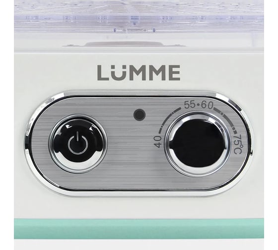 Сушилка для фруктов, овощей LUMME LU-FD1854A 4 поддона белый/ментол 42772