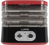 Сушилка для фруктов, овощей LUMME LU-FD1854A 4 поддона черный/красный 42771