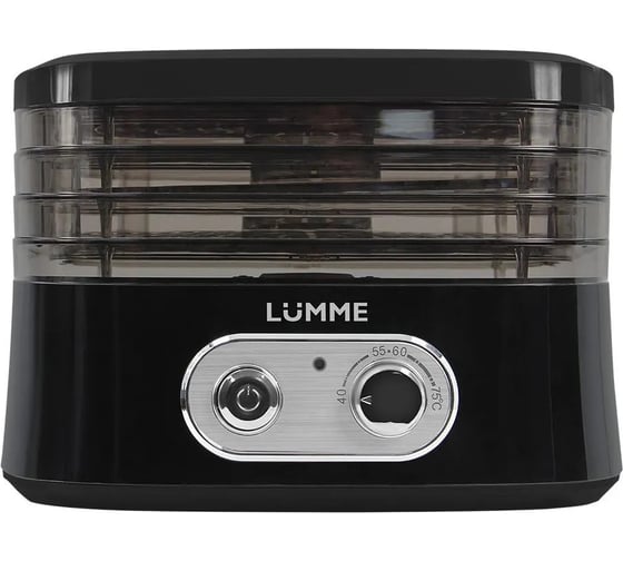 Сушилка для фруктов, овощей LUMME LU-FD1854A 4 поддона черный 42768