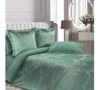 Комплект постельного белья Ecotex сатин/сатин-жаккард/жаккард/хлопок/вискоза Эстетика семейный КЭД/Анжелика