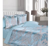 Комплект постельного белья Ecotex сатин/сатин-жаккард/жаккард/хлопок/вискоза Эстетика семейный КЭД/Франческа