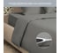 Комплект постельного белья Ecotex однотонный сатин/сатин-люкс Моноспейс 2 спальный, наволочки 50x70; 70x70 КСМ/антрацит 3