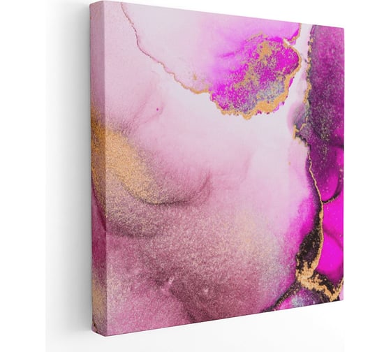Картина Симфония Розовый мрамор 40x40 см 1-272