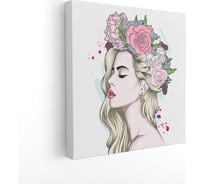 Картина Симфония Цветочная девушка 40x40 см 1-298
