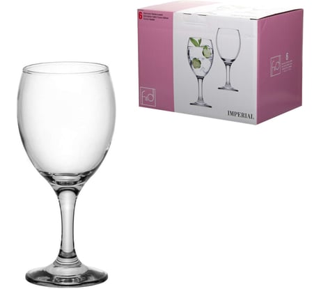 Бокал Pasabahce 340 мл 6 шт. ИМПЕРИАЛ (г. Бор) 44272