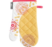 Варежка-прихватка Guten Morgen Рогожка, Солнечные узоры, наб. (18x30 см) ВПр-СУ-18-30