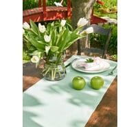 Дорожка столовая Guten Morgen рогожка, Ментол 40x140 см ДС-МНТ-40-140