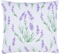 Наволочка декоративная на молнии Guten Morgen рогожка, Лаванда, 40x40 см НДр-Лв-40-40