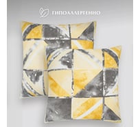 Набор наволочек Guten Morgen Бязь, рис. 1172 А, Marble 70x70 см (2 шт.) ННБн-1172А-70-70-2