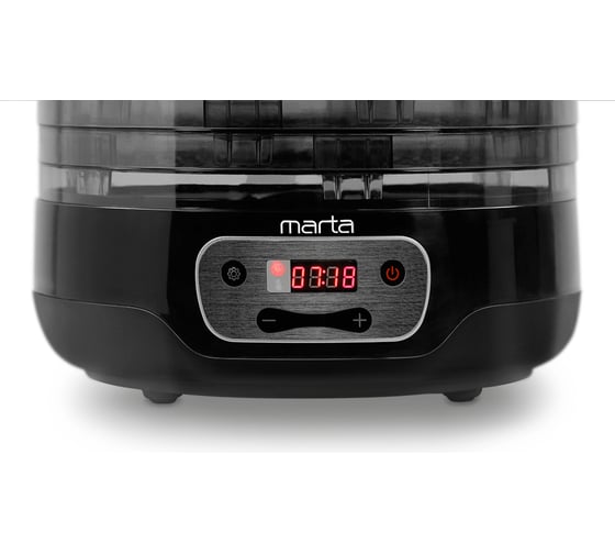 Сушилка для овощей и фруктов MARTA MFD-505PS 5 поддонов черный жемчуг 38866
