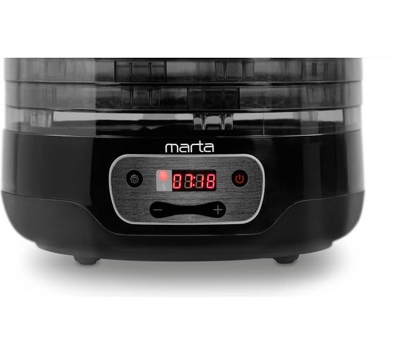 Сушилка для овощей и фруктов MARTA MFD-507PS 7 поддонов, черный жемчуг 38878