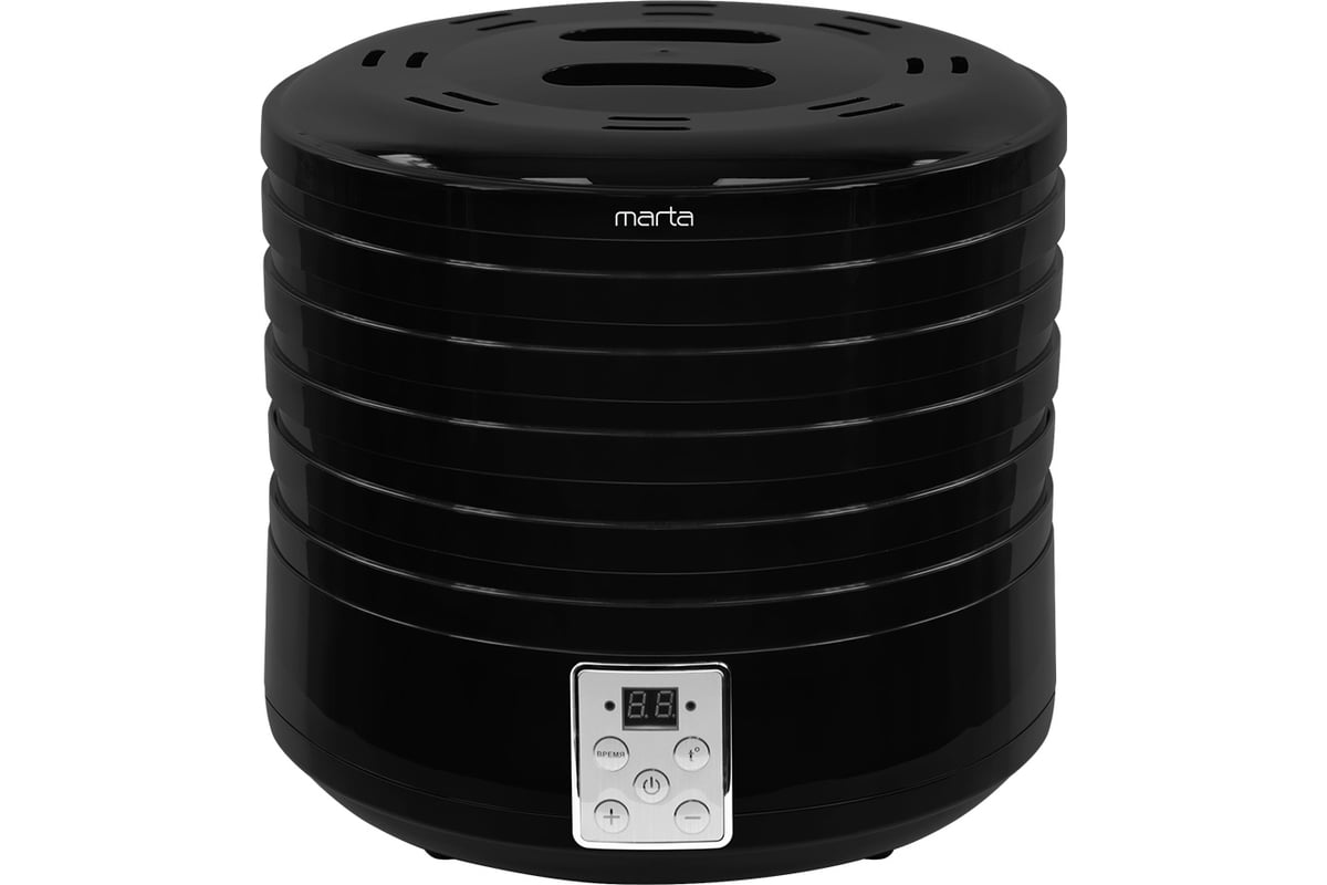 Сушилка для овощей и фруктов MARTA MT-1954 5 поддонов, черный жемчуг ...