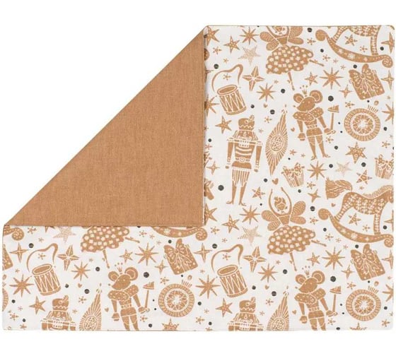 Набор подставок (салфеток) под приборы Guten Morgen Рогожка, Щелкунчик, комби (35x45 см (2 шт.)) СС-щелк-35-45-2 1