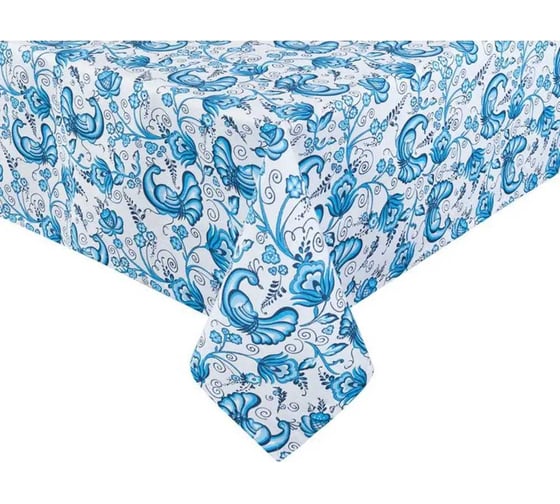 Скатерть Guten Morgen Рогожка, Синяя птица, наб. (140x180 см) СР-Спт-140-180 1