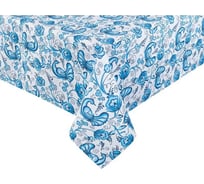 Скатерть Guten Morgen Рогожка, Синяя птица, наб. (110x140 см) СР-Спт-110-140