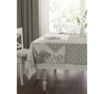 Скатерть Guten Morgen Рогожка, Семья Кроликов, наб. (150x220 см) СР-СКр-150-220