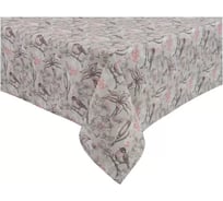 Кухонный набор Guten Morgen рогожка, Снегири, скатерть+салфетки, 140x180 см, 40x40 см, 4 шт. НКСНГР-140-180-40-40-4