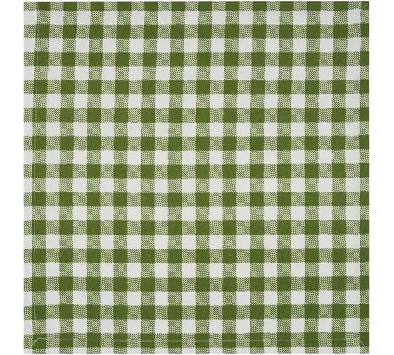 Набор салфеток сервировочных Guten Morgen рогожка, Клетка зеленая, наб., 40x40 см, 2 шт. СС-клзел-40-40-2