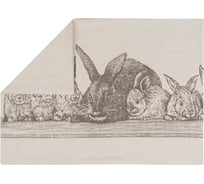 Подставка, салфетка под приборы Guten Morgen рогожка, Семья Кроликов, комби, 35x45 см СС-СКр-35-45