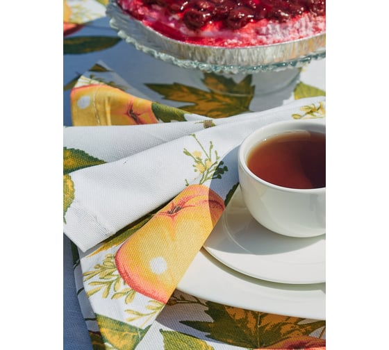 Салфетка сервировочная Guten Morgen рогожка, Яблоневый цвет, наб., 40x40 см СС-яблцв-40-40