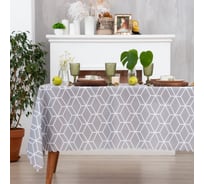Скатерть Доляна Hexagon 145x180 см, 100% полиэстер 7797377