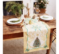 Дорожка на стол Этель Golden Christmas 40x147 см, 100% хлопок, саржа 190гр/м3 5135208