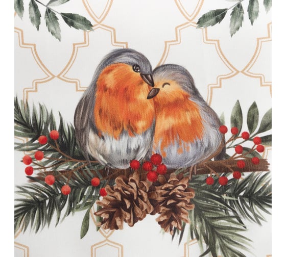 Дорожка на стол Этель Winter robin 30x70 +/- 5 см, 100% хлопок, саржа 190 г/кв.м 7346931