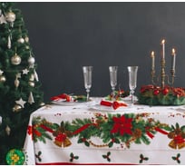 Скатерть Этель Рождественский балл 150x220 см, хлопок 100% 1652729