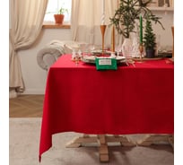 Скатерть Этель New year collection 146x220 см, красный, 100% хлопок, саржа 190 г/кв.м 10472187