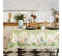 Скатерть Этель Акварельные зайцы 110x147 см, 100% хлопок, саржа 190 г/кв.м 6261119