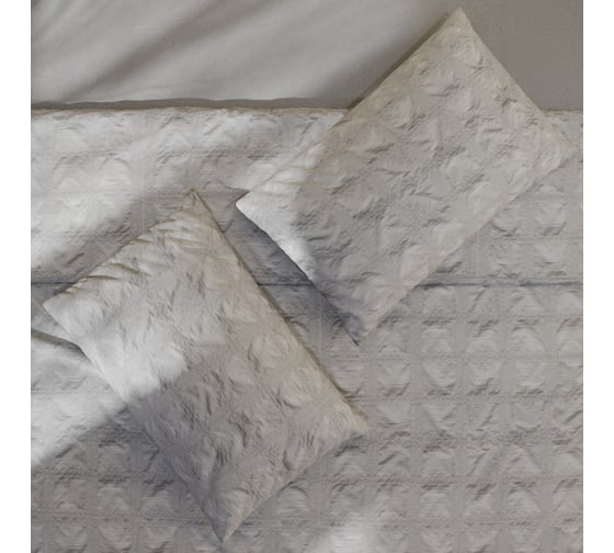 Комплект постельного белья LoveLife 1,5 спальный, Texture: gray, 143x215 см, 150x240 см, 50x70 см 2 шт., микрофибра, 110 г/м2 10323174