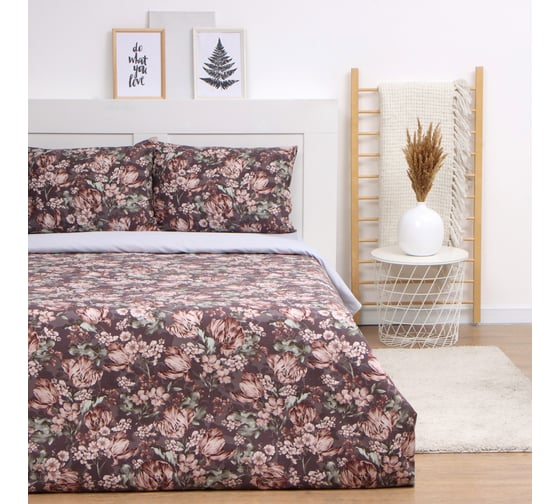 Комплект постельного белья LoveLife дуэт, Autumn 143x215 см 2 шт., 225x240 см, 50x70 см 2 шт., жатка, 100% п/э, 100 гр/м2 10322846