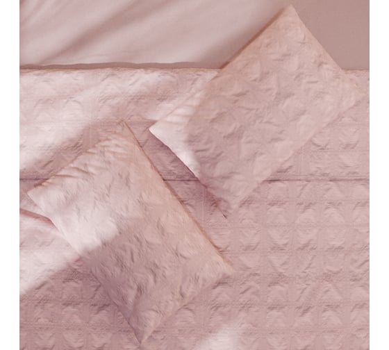 Комплект постельного белья LoveLife дуэт, Texture: rosy, 143x215 см 2 шт., 230x240 см, 50x70 см 2 шт., микрофибра, 110 г/м2 10323186