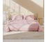 Комплект постельного белья LoveLife дуэт, Texture: rosy, 143x215 см 2 шт., 230x240 см, 50x70 см 2 шт., микрофибра, 110 г/м2 10323186 1