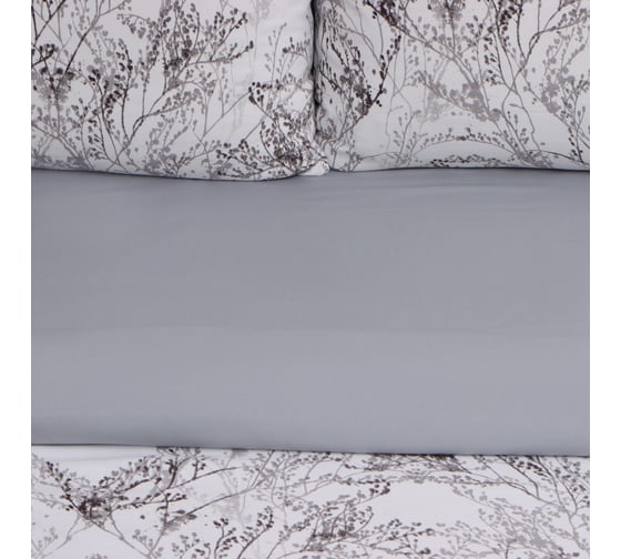 Комплект постельного белья LoveLife евро, Plant 200x220 см, 225x240 см, 50x70 см 2 шт., жатка, 100% п/э, 100 гр/м2 10322858