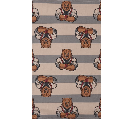 Полотенце кухонное Доляна Защитник 35x60 см, рогожка, 100% хлопок, 160 г/кв.м 10221834