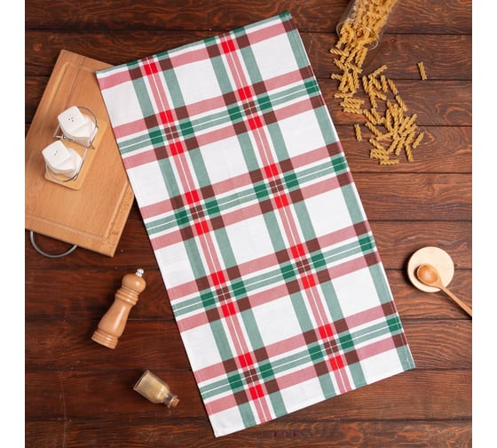 Полотенце Этель Нoliday decoration 40x73 см, 100% хлопок, репс 210 г/кв.м 7182047