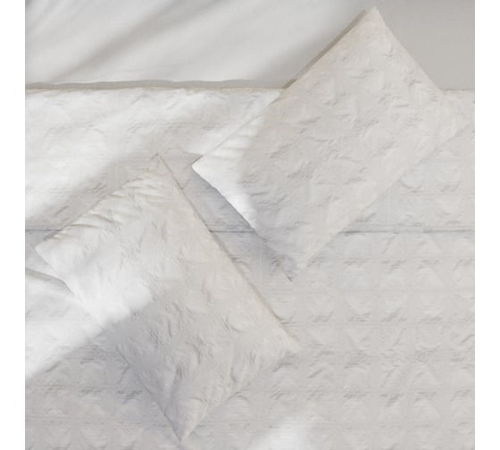 Комплект постельного белья LoveLife евро Texture: white, 200x217 см, 230x240 см, 50x70 см 2 шт, микрофибра, 110 г/кв.м 10323189