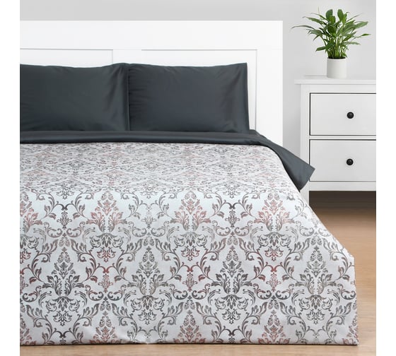 Комплект постельного белья Этель дуэт Modello 143x215 см 2 шт, 214x240 см, 50x70 см 2 шт, мако-сатин 114 г/кв.м 9355459