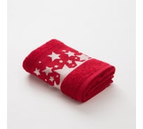 Полотенце махровое LoveLife Звезды 30x60 см, красный 100% хлопок, 360 г/кв.м 5070328