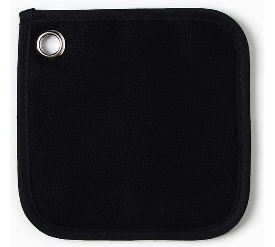 Прихватка Этель Freedom black 17x17 см, 54% лен, 46% хлопок 10610021 1